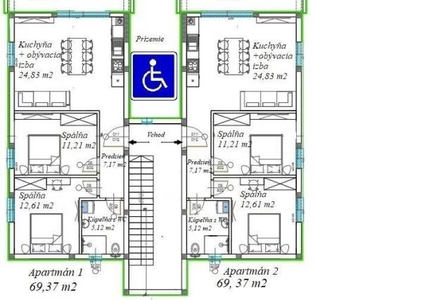 PREDAJ – 6 moderných apartmánov, projekt 