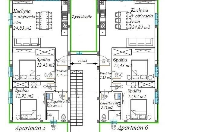 PREDAJ – 6 moderných apartmánov, projekt "RAŽANAC" – CHORVÁTSKO - fotografia 3