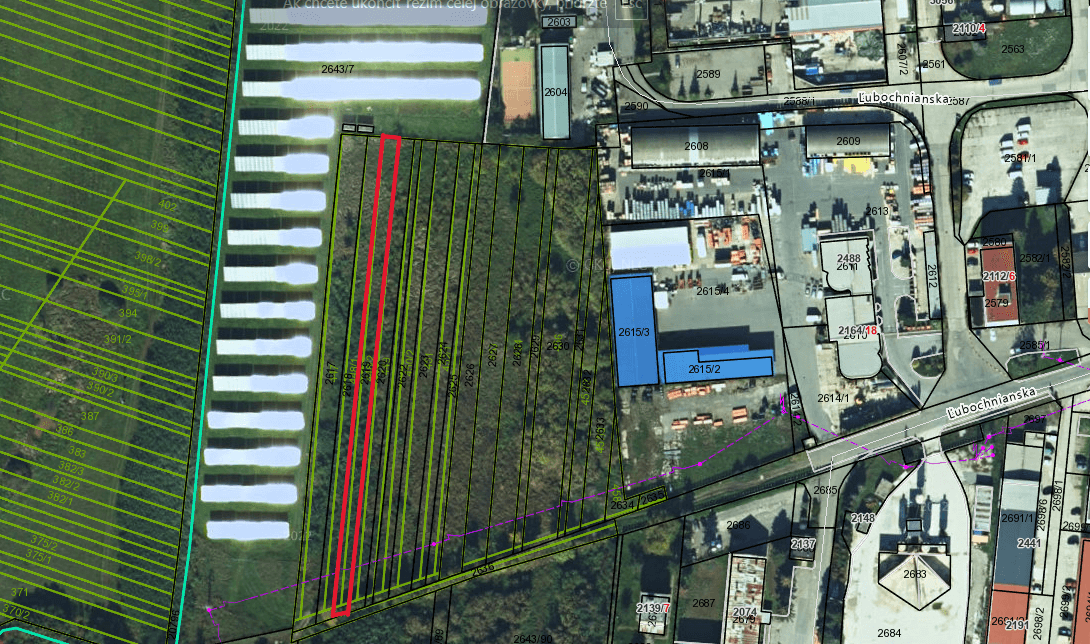 PREDAJ – Pozemok pre priemyselné účely – ĽUBOTICE
